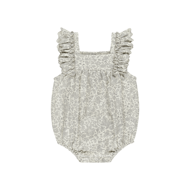 Quincy Mae Maya Romper - Blue Blossom