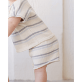 Quincy Mae Relaxed Summer Knit Set - Blue Stripe