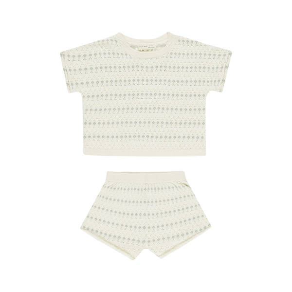 Quincy Mae Relaxed Summer Knit Set - Ivory