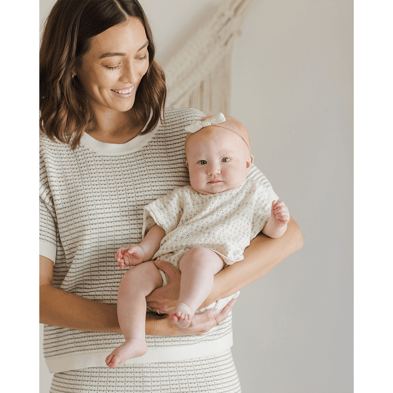 Quincy Mae Relaxed Summer Knit Set - Ivory