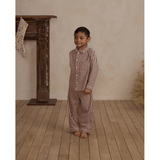 Rylee + Cru Long Sleeve Pajamas - Brick Gingham