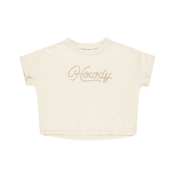 Rylee + Cru Boxy Tee - Howdy