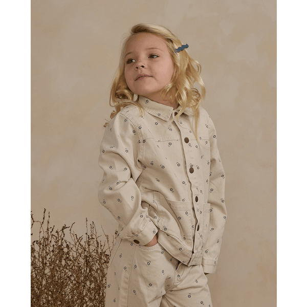 Rylee + Cru Denim Chore Coat - Blue Daisy