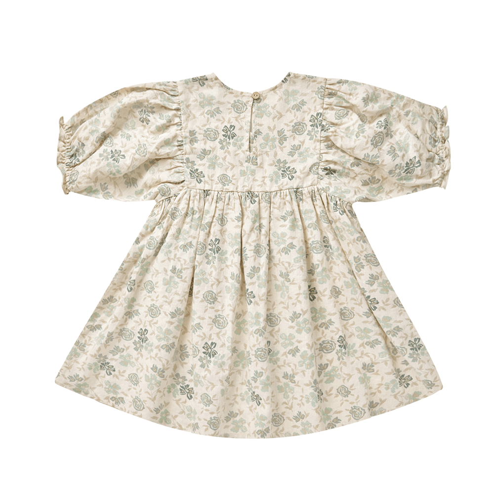 Rylee + Cru Jolene Dress - Blue Floral | Little Gatherer NZ Childrens ...