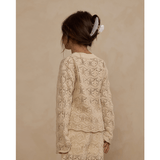 Rylee + Cru Crochet Knit Pullover - Natural