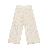 Rylee + Cru Crochet Knit Pant - Natural