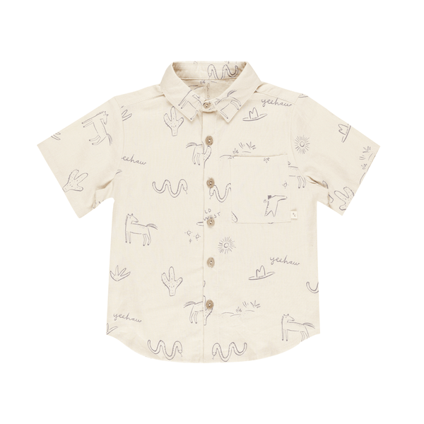 Rylee + Cru Collared Shirt - Wild West