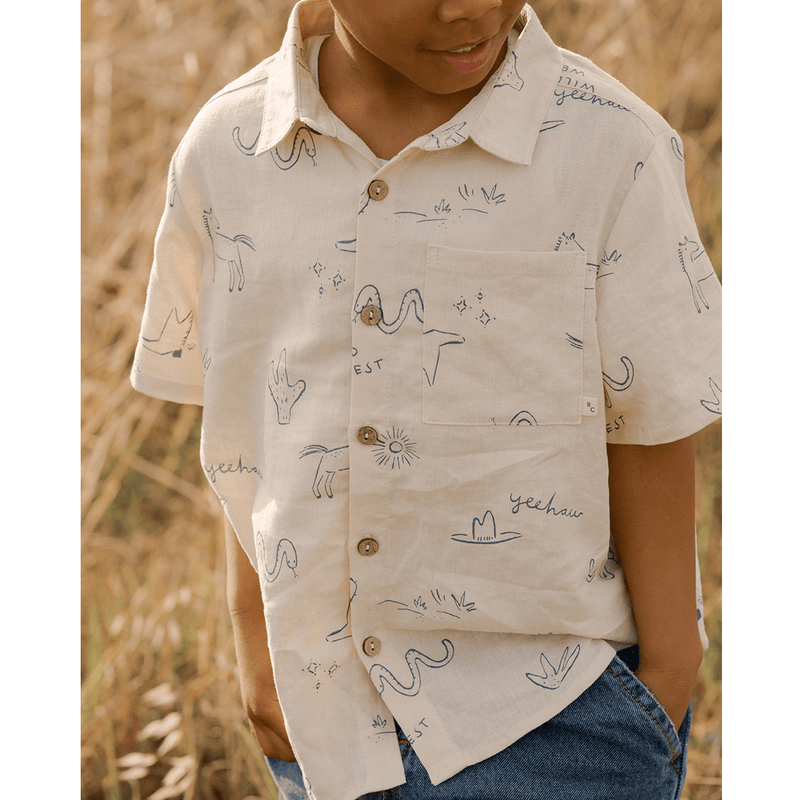 Rylee + Cru Collared Shirt - Wild West