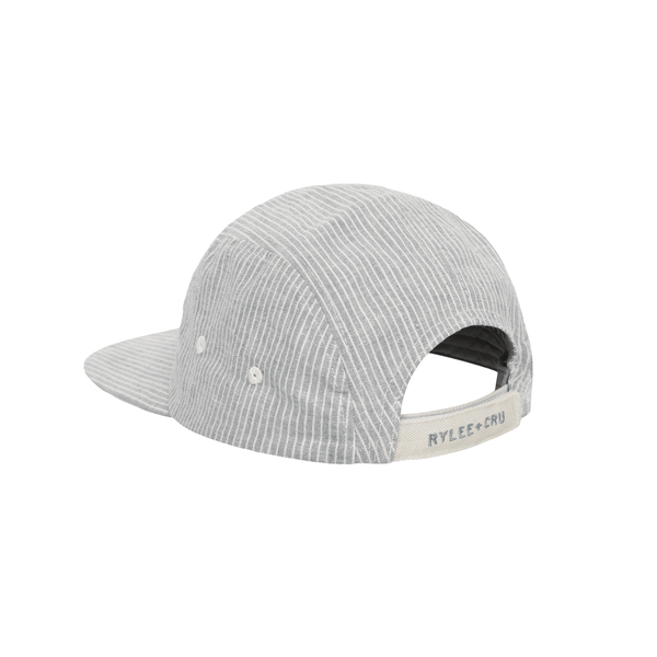 Rylee + Cru Skater Hat - Blue Micro Stripe