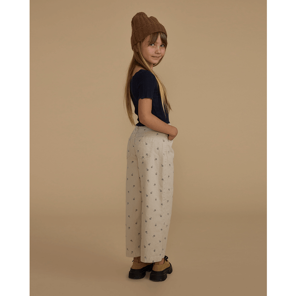 Rylee + Cru Straight Leg Pant - Blue Daisy