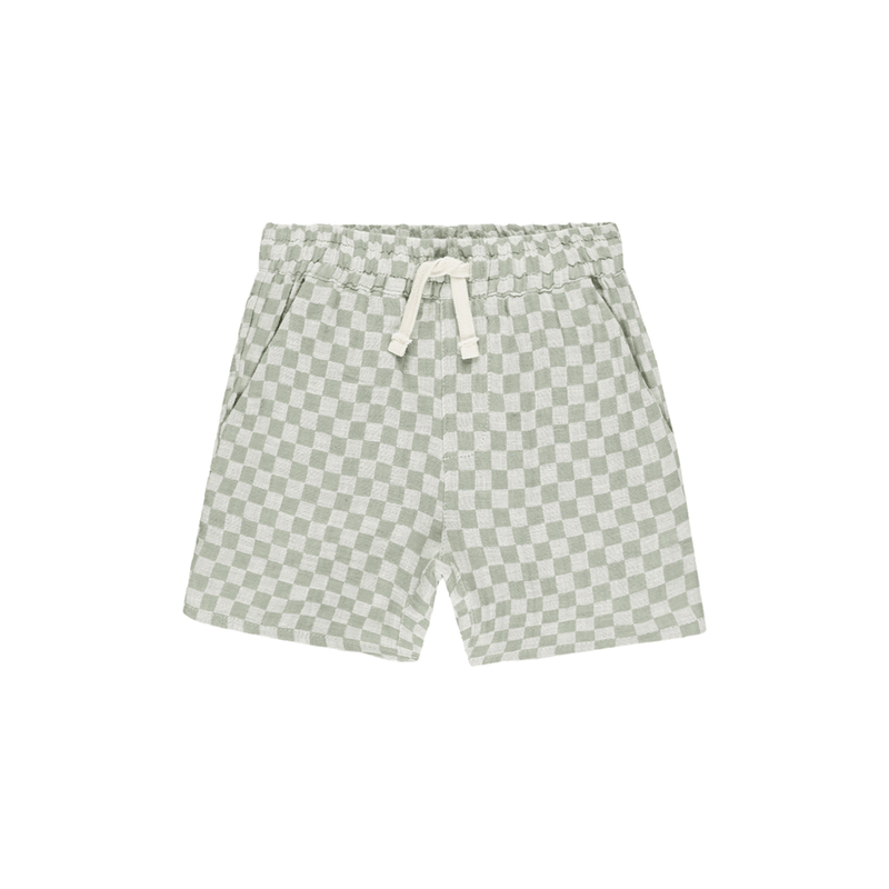 Rylee + Cru Bermuda Short - Sage Check