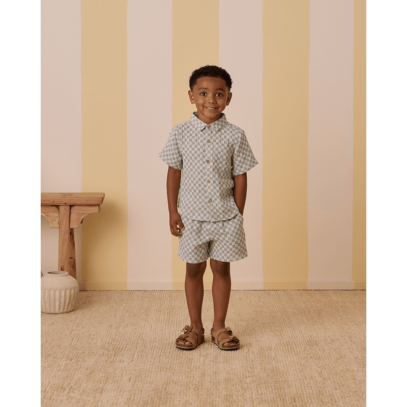 Rylee + Cru Bermuda Short - Sage Check