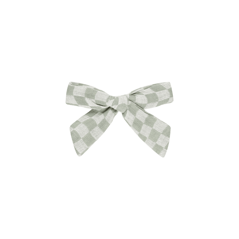 Rylee + Cru Bow - Sage Check