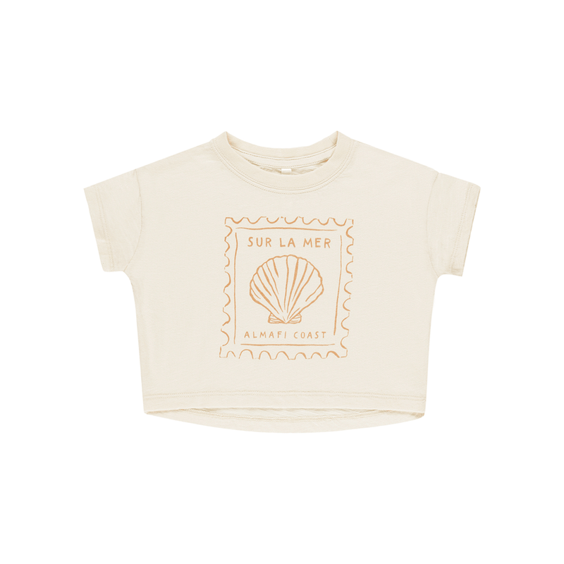 Rylee + Cru Boxy Tee - Seashell