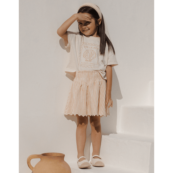 Rylee + Cru Boxy Tee - Seashell