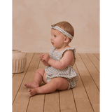 Rylee + Cru Chiara Romper - Eucalyptus Gingham