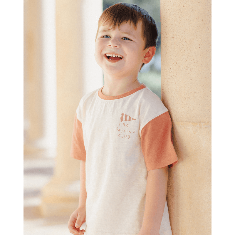 Rylee + Cru Contrast Short Sleeve Tee - Sailing Club