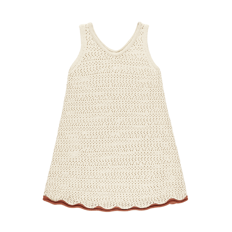 Rylee + Cru Crochet Tank Mini Dress - Natural