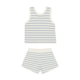 Rylee + Cru Crochet Tank Set - Blue Stripe