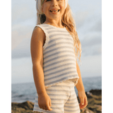 Rylee + Cru Crochet Tank Set - Blue Stripe