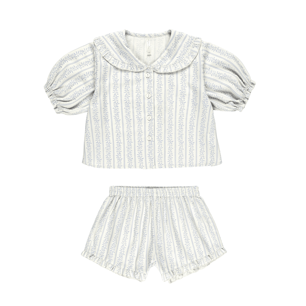 Rylee + Cru Delilah Pajama Set - Blue Vines