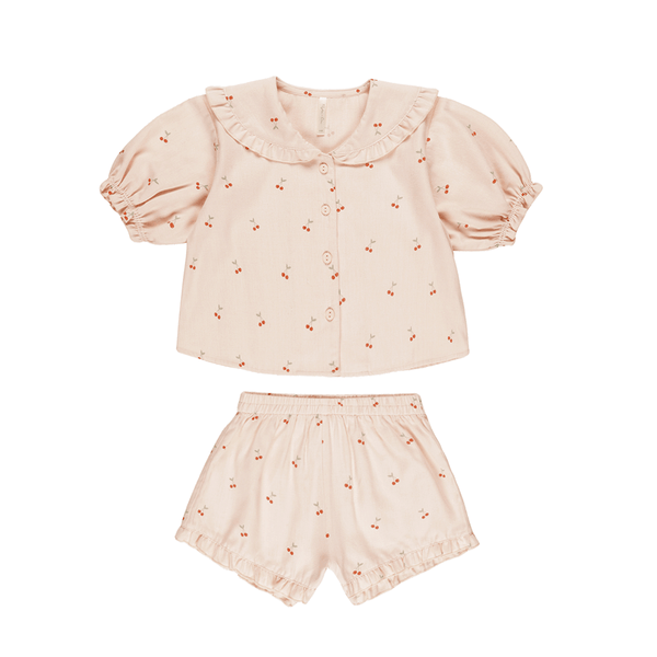 Rylee + Cru Delilah Pajama Set - Cherries