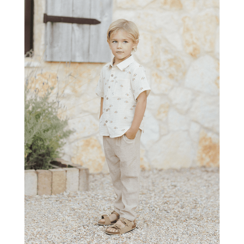 Rylee + Cru Ethan Trouser - Cocoa