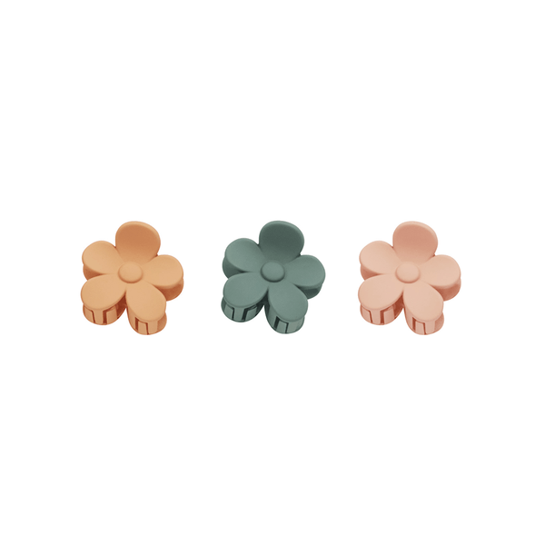 Rylee + Cru Flower Hair Clip - Grapefruit, Eucalyptus, Pink