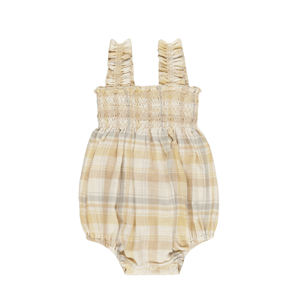 Rylee + Cru Julia Romper - Pastel Plaid