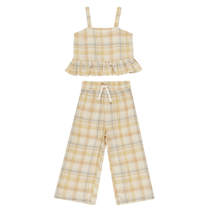 Rylee + Cru Kayli Set - Pastel Plaid