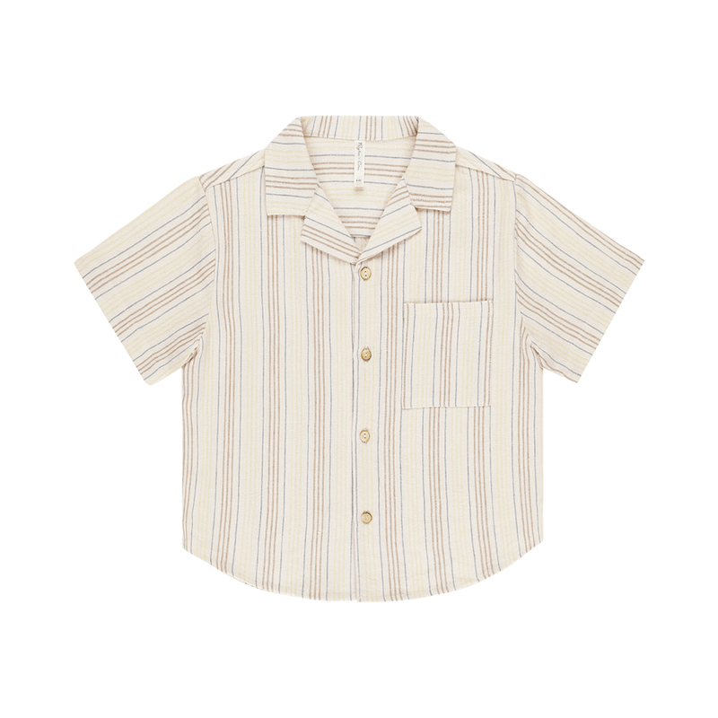 Rylee + Cru Lapel Collar Shirt - Summer Stripe