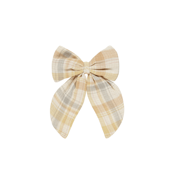 Rylee + Cru  Oversized Bow - Pastel Plaid