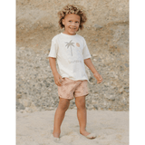 Rylee + Cru Raw Edge Tee - Santorini