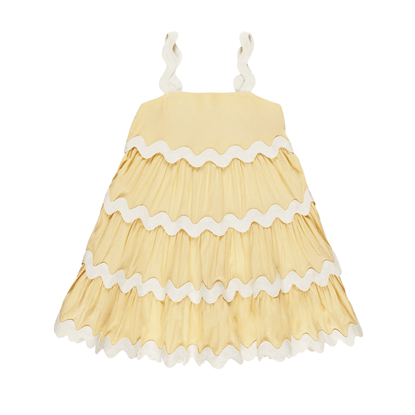 Rylee + Cru Ric Rac Dress - Yellow