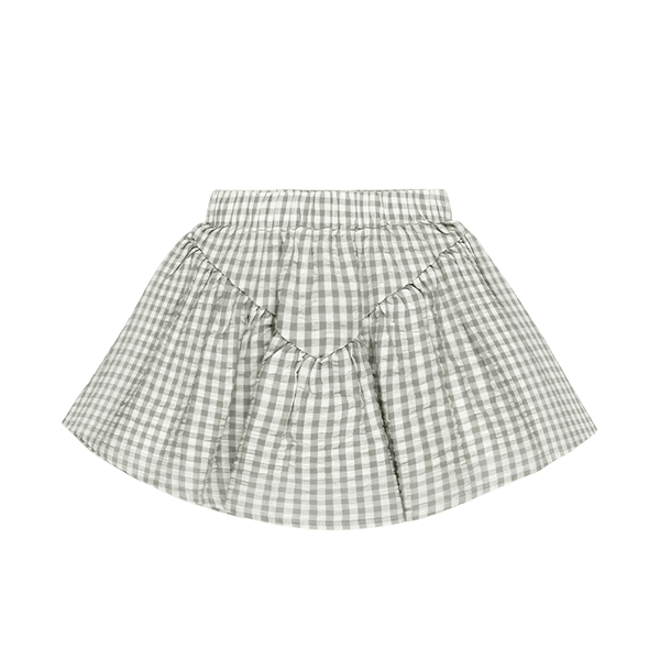 Rylee + Cru Sparrow Skirt - Eucalyptus Gingham