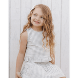 Rylee + Cru Sparrow Skirt - Eucalyptus Gingham