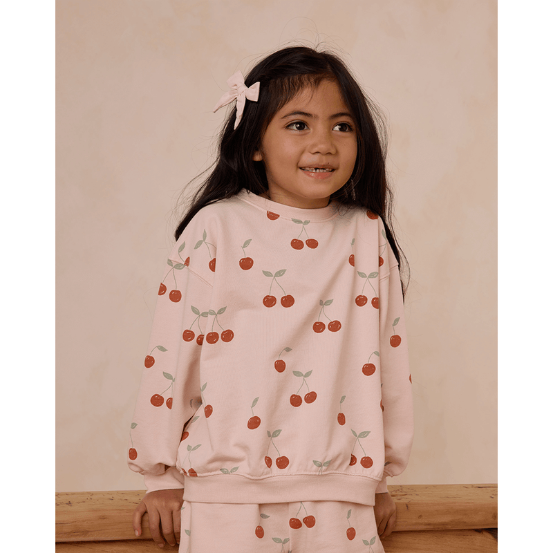 Rylee + Cru Summer Terry Set - Cherries