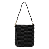 Saben Claudette Shoulder Bag - Black Diamond Quilt