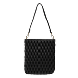 Saben Claudette Shoulder Bag - Black Diamond Quilt