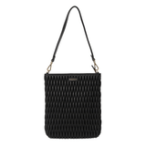 Saben Claudette Shoulder Bag - Black Diamond Quilt