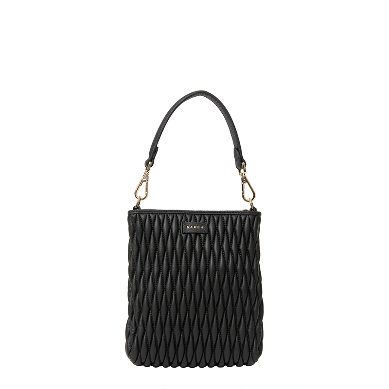 Saben Coco Mini Bag - Black Diamond Quilt