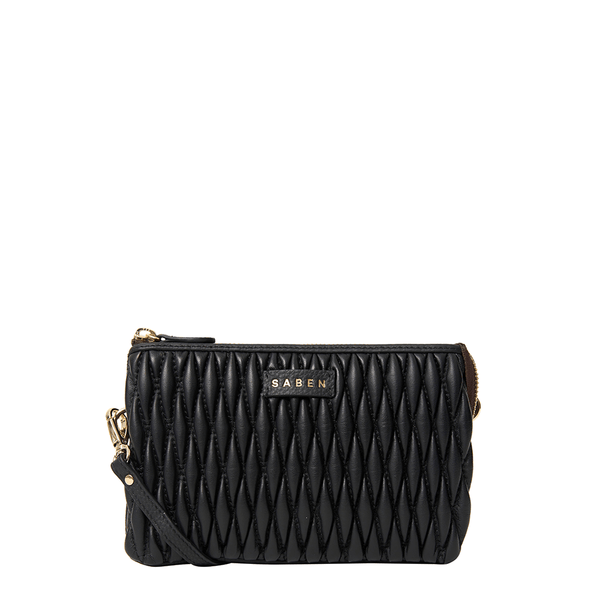 Saben Tilly Crossbody - Black Diamond Quilt