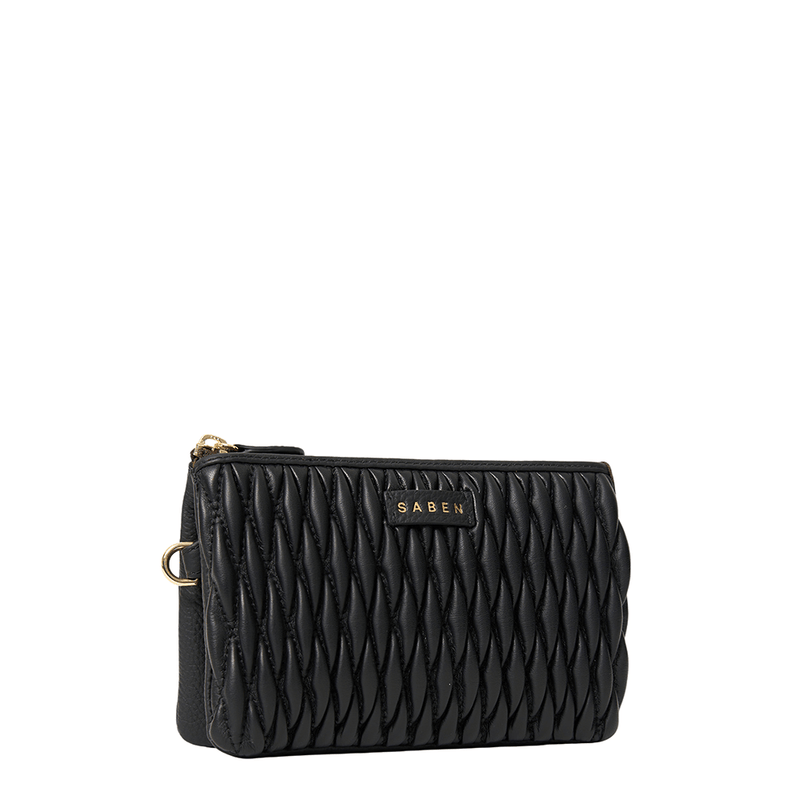 Saben Tilly Crossbody - Black Diamond Quilt