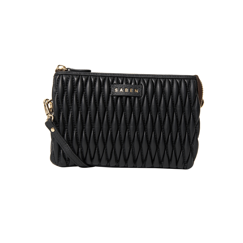 Saben Tilly Crossbody - Black Diamond Quilt