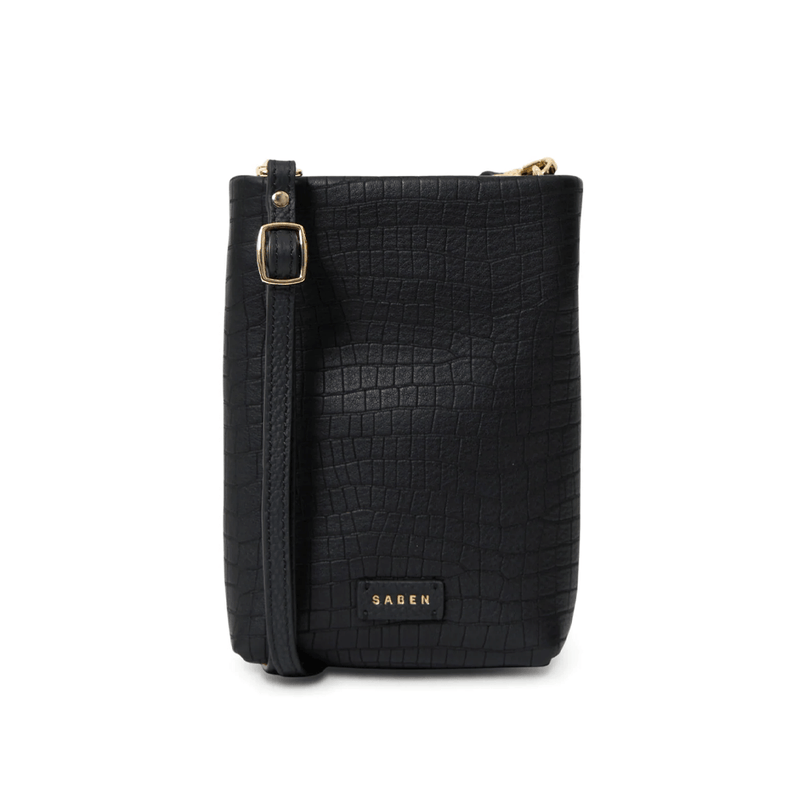 Saben Maggie Crossbody - Black Luxe Emboss