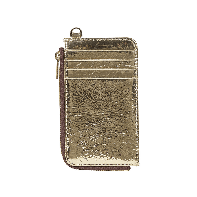 Saben Winona Card Holder - Gold Crinkle