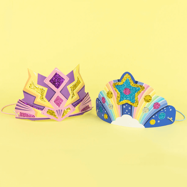 Tiger Tribe Glitter Goo Crowns - Super Rainbow