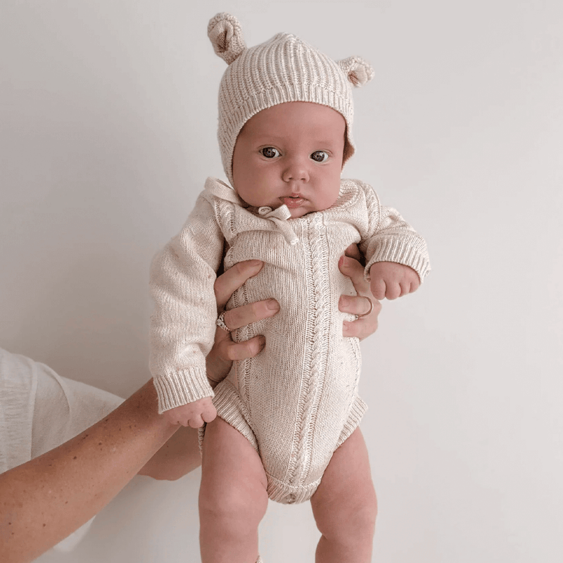 Ziggy Lou - Heirloom Romper Biscotti Fleck