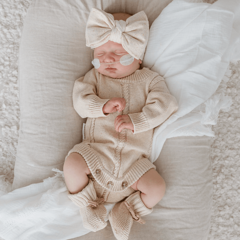 Ziggy Lou - Heirloom Romper Biscotti Fleck