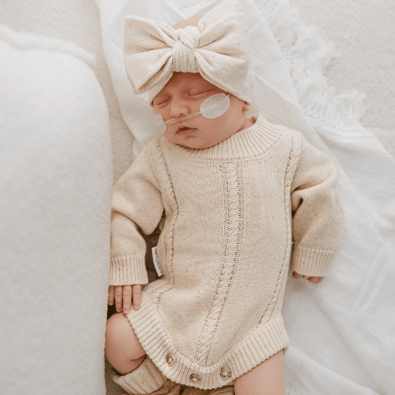 Ziggy Lou - Heirloom Romper Biscotti Fleck